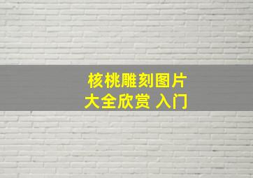 核桃雕刻图片大全欣赏 入门